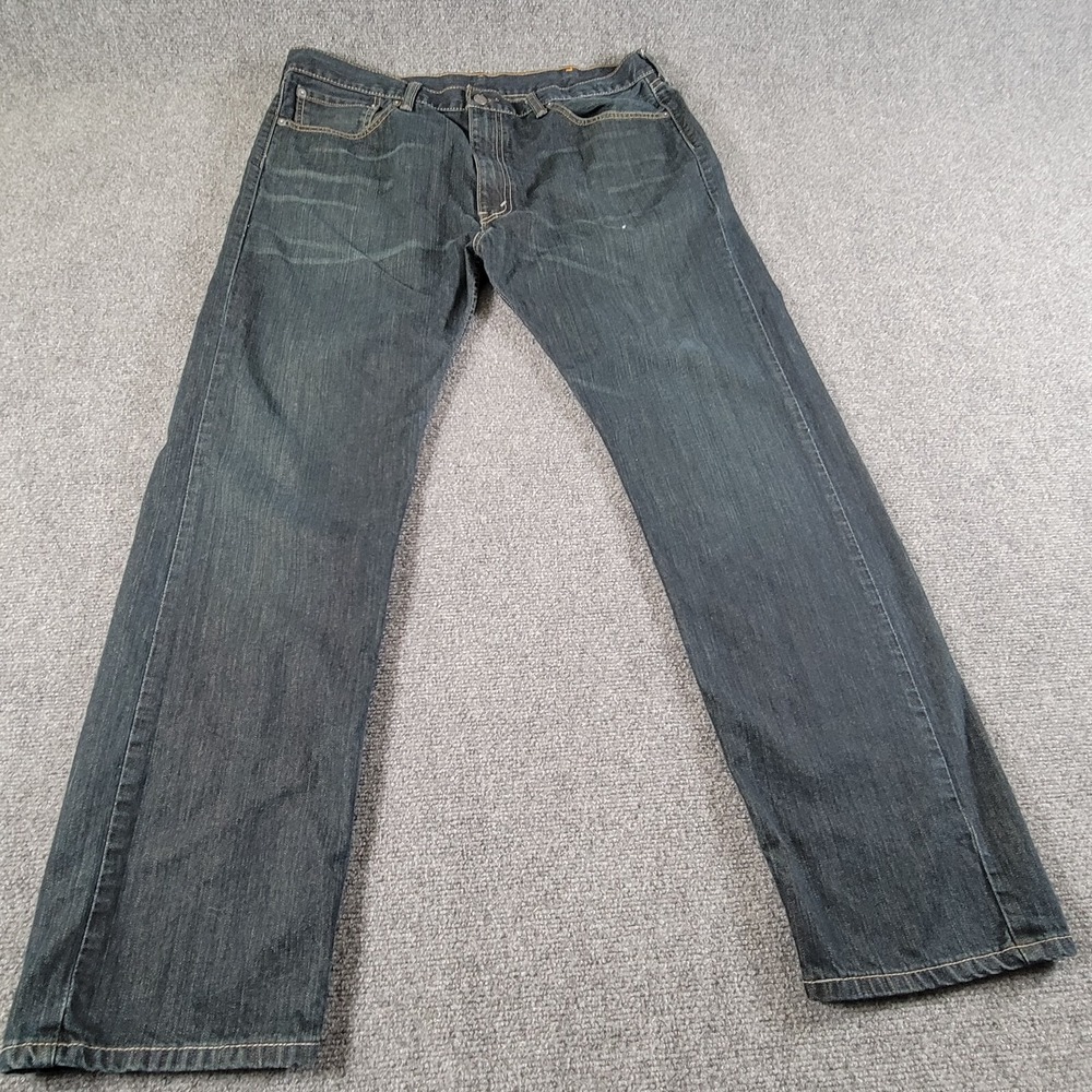 Levis‎ Jeans 505 Men's (38x32 Label) Straight Leg Blue Denim Whispering